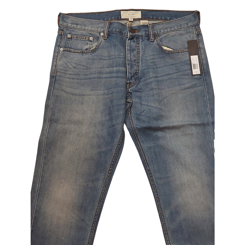 Marc by Marc Jacobs MJ 117 Low Rise Slim Tapered Summer Indigo Jeans 34x36 - Picture 10 of 16